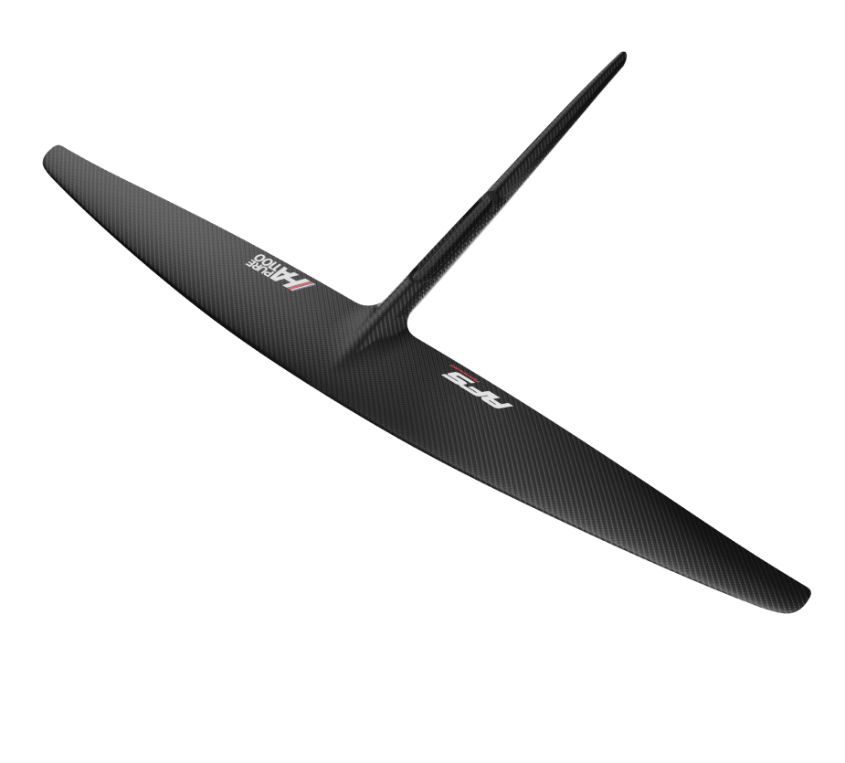 foil afs avion monobloc carbone Pure 1100 pour wing foil, downwind et sup foil vue 3D de dessus